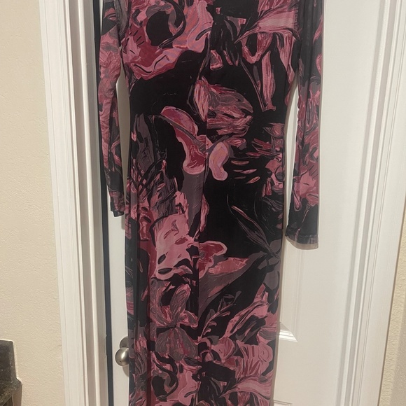 Prabal Gurung Abstract Floral Mesh Midi Dress Size M - Picture 15 of 16